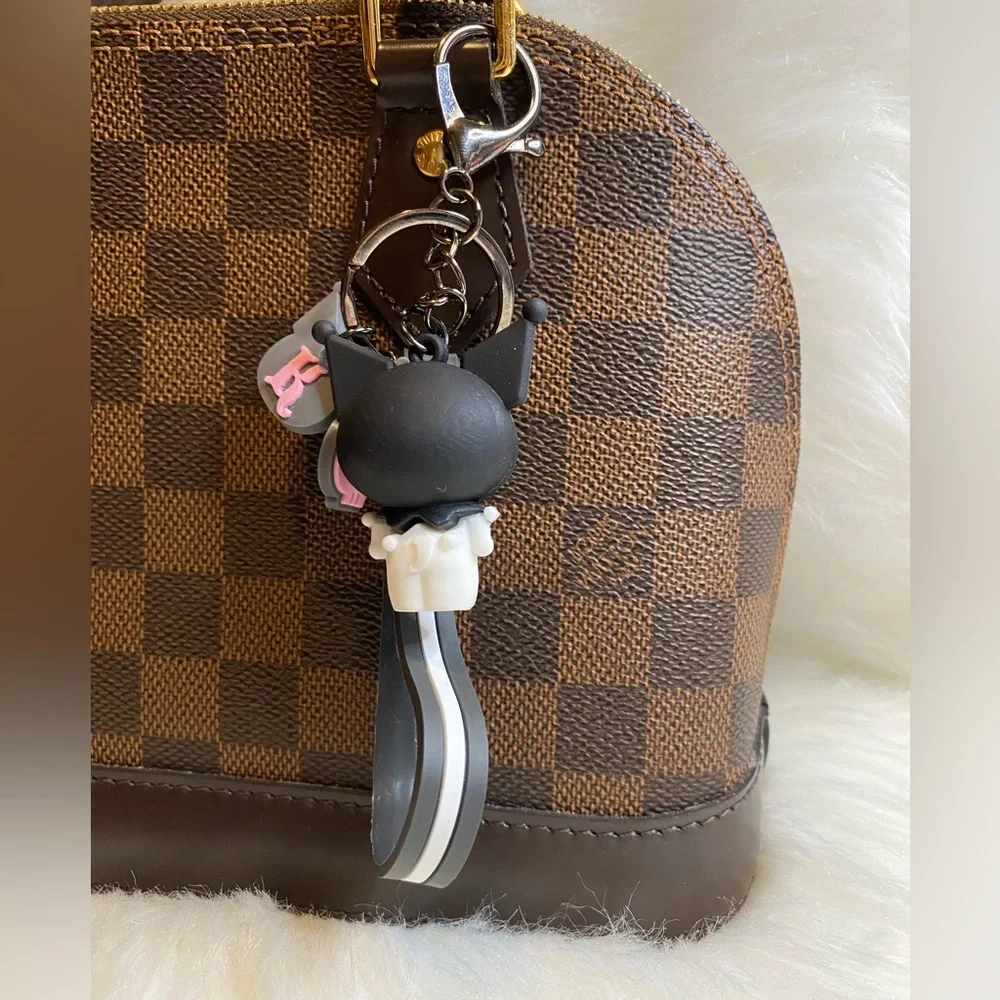 Kuromi keychain keyring bag charm